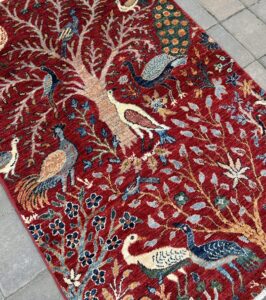 Peacock Garden Scene