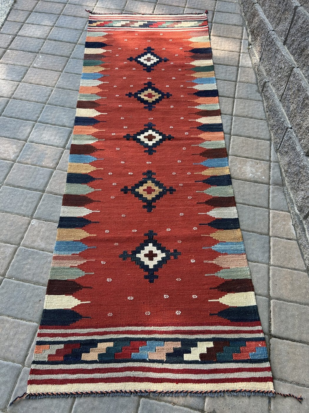Wool & Madder Kelim Runner image 1