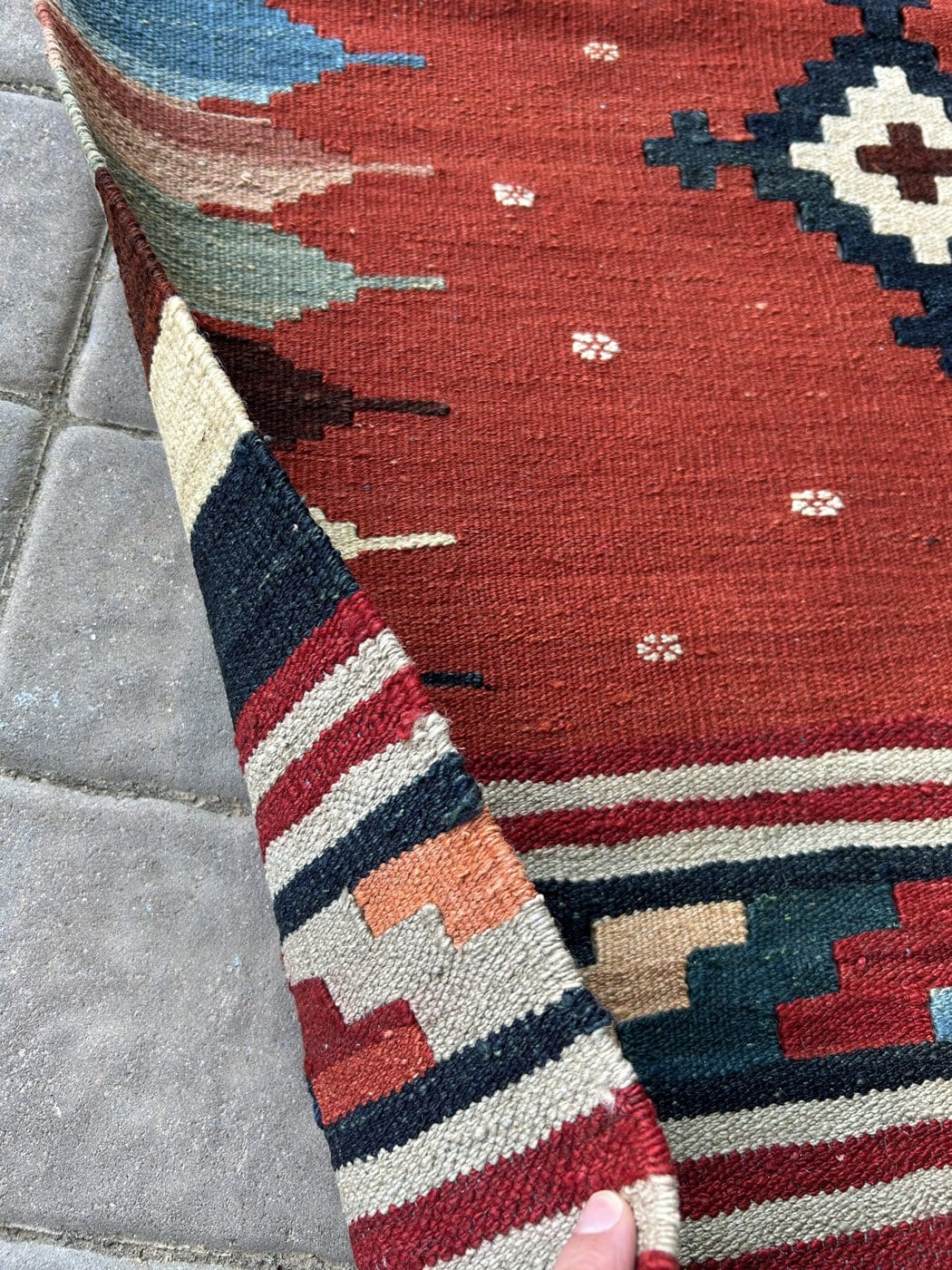 Wool & Madder Kelim Runner image 5