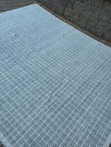 Carolina Blue Grid Rug
