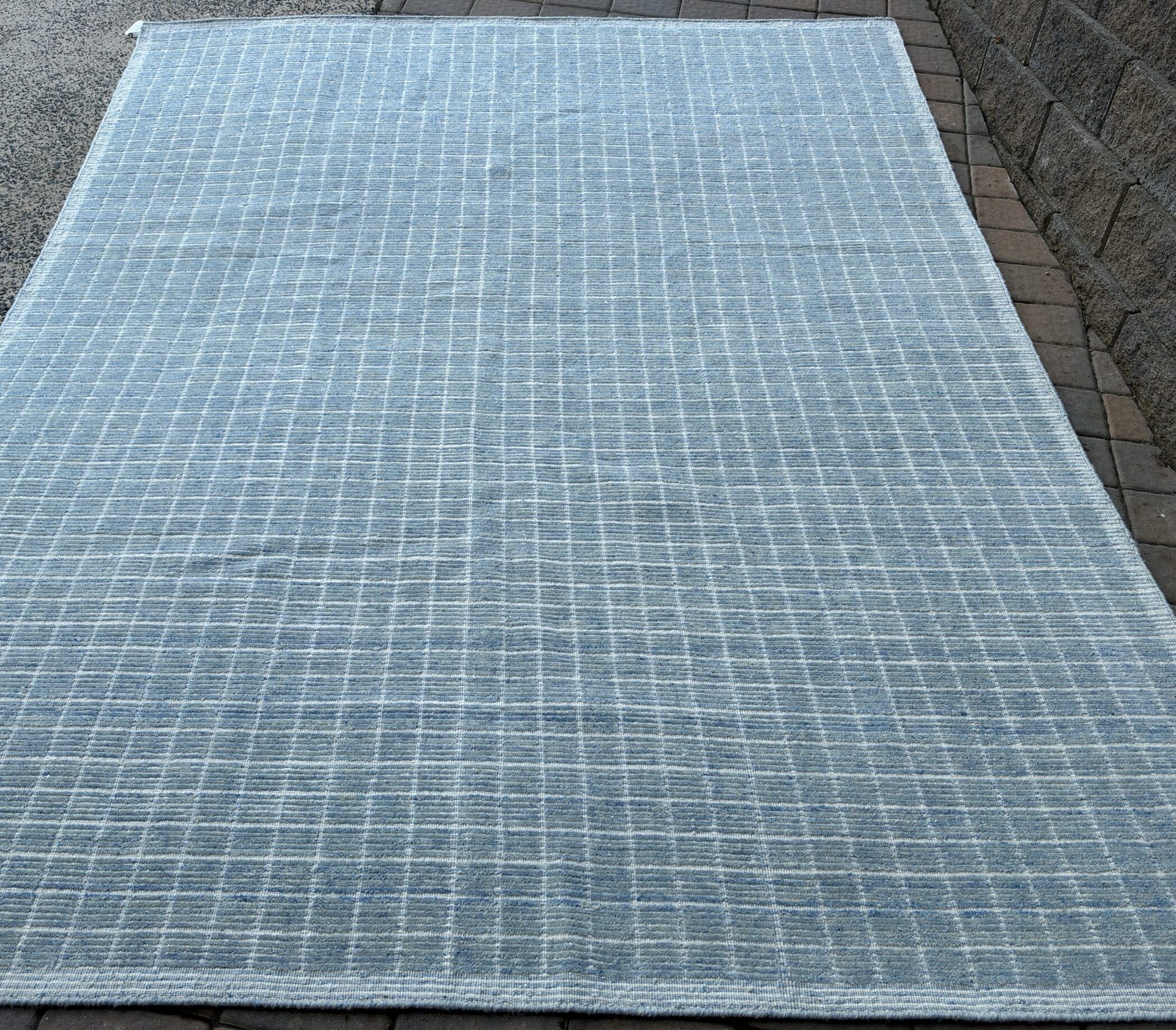 Carolina Blue Grid Rug image 1