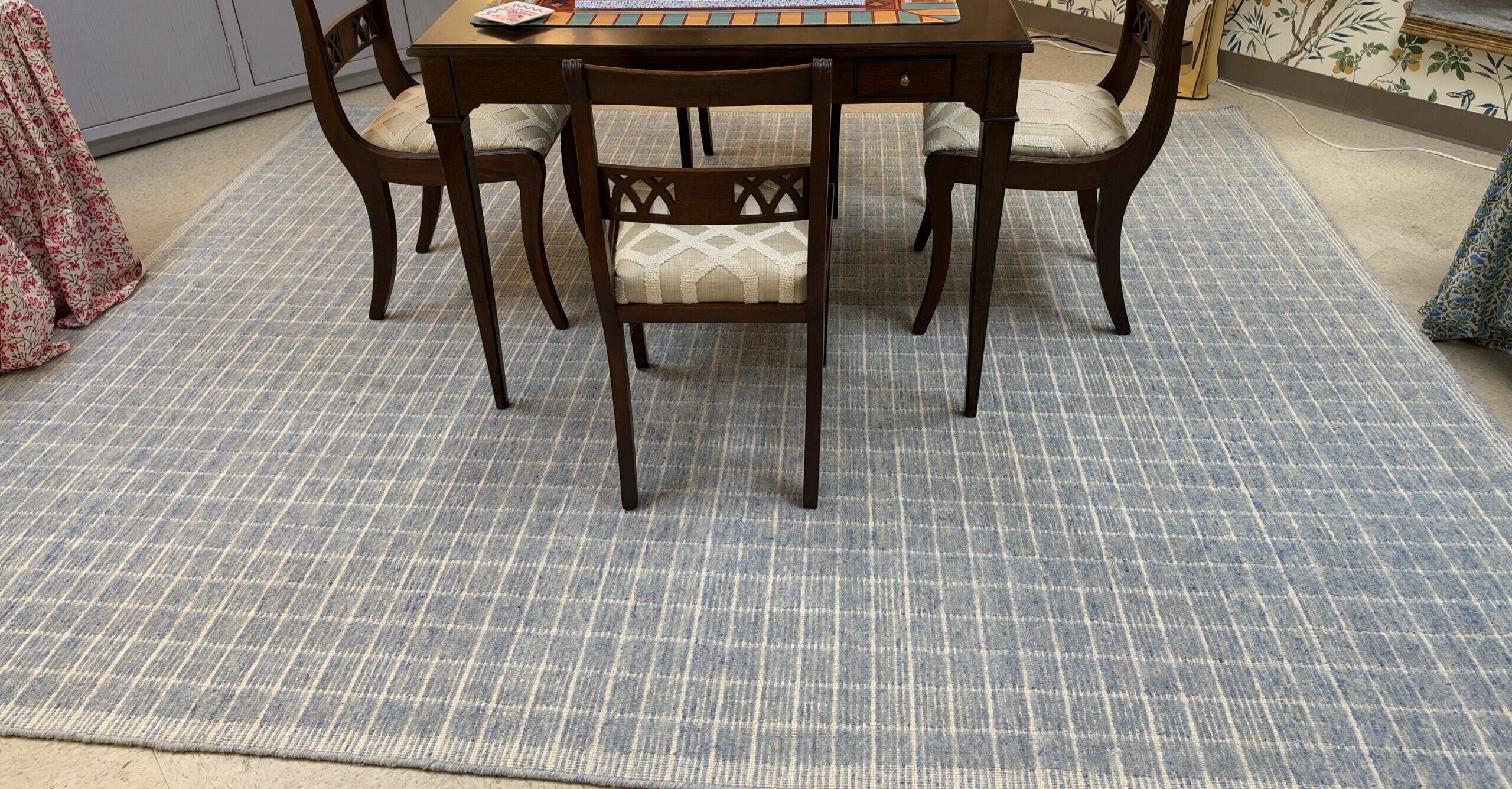 Carolina Blue Grid Rug image 7