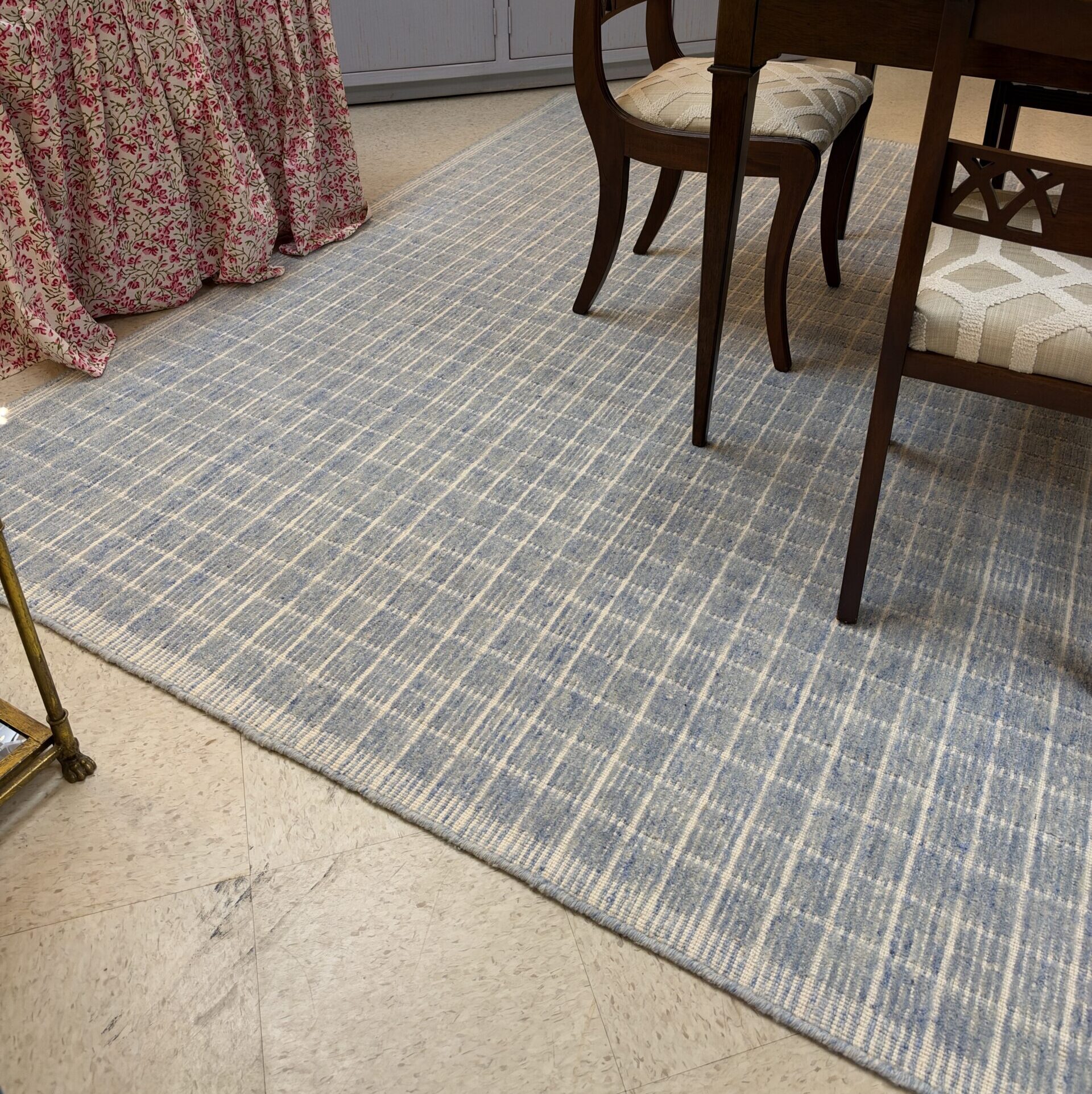 Carolina Blue Grid Rug image 8