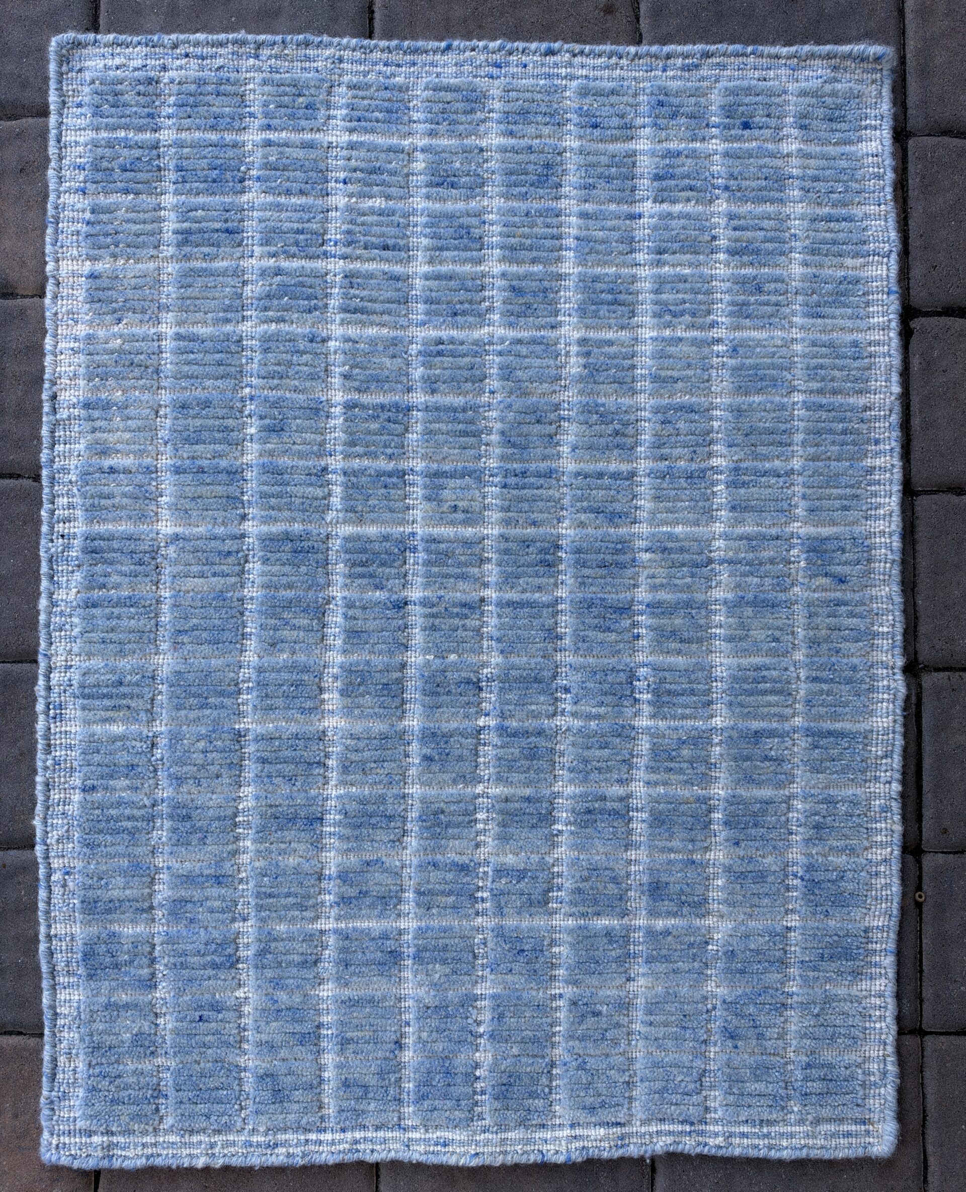 Carolina Blue Grid Rug image 6